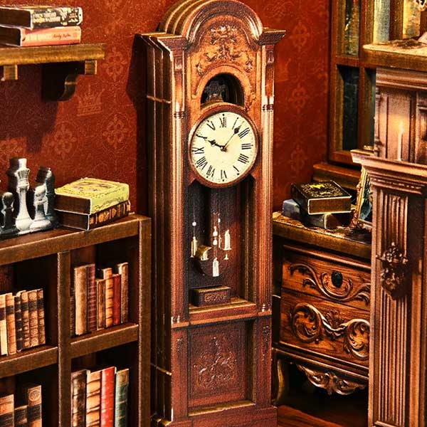 Twilight Library Book Nook Miniature Dollhouse_Description_4