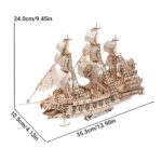 Flying Dutchman Ghost Ship 3D Wooden Puzzle_5