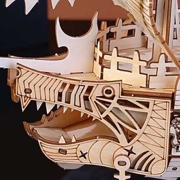 Flying Dutchman Ghost Ship 3D Wooden Puzzle_Description_2