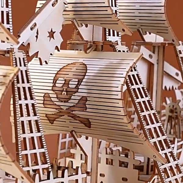 Flying Dutchman Ghost Ship 3D Wooden Puzzle_Description_3