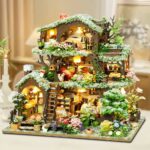 Forest Snow Cottage DIY Miniature Dollhouse_2