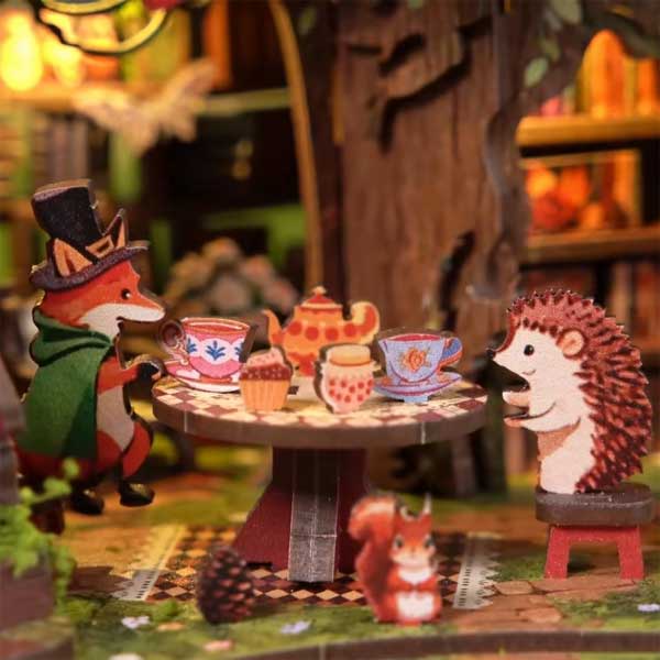 Forest Tea Book Club DIY Miniature Dollhouse_Description_3