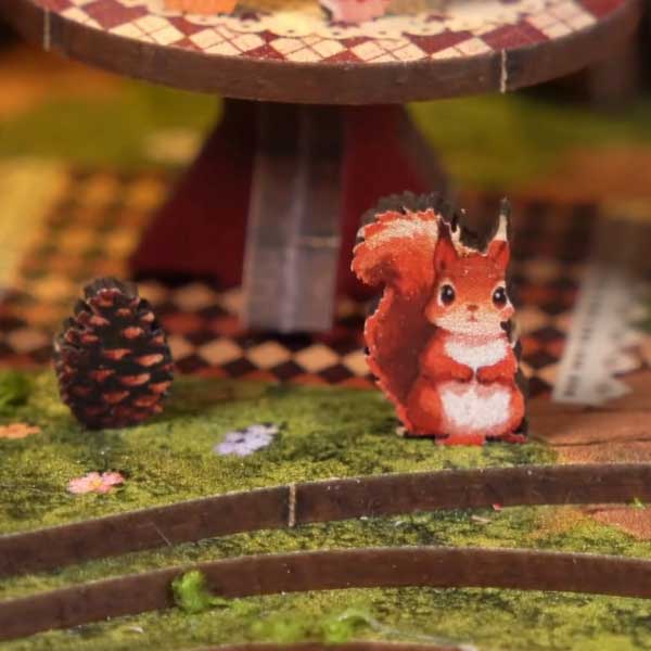 Forest Tea Book Club DIY Miniature Dollhouse_Description_4
