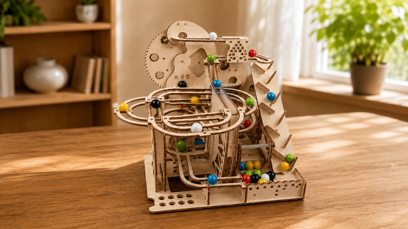 Click Clack Parade Marble Run 3D Wooden Puzzle_Description_1