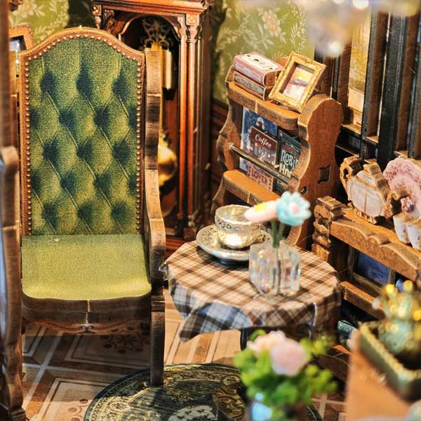 Floral Mark Café DIY Miniature Dollhouse_Description_7