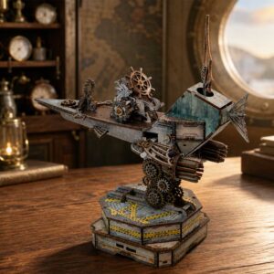 Mechanical Warship 3D Wooden Puzzle_2