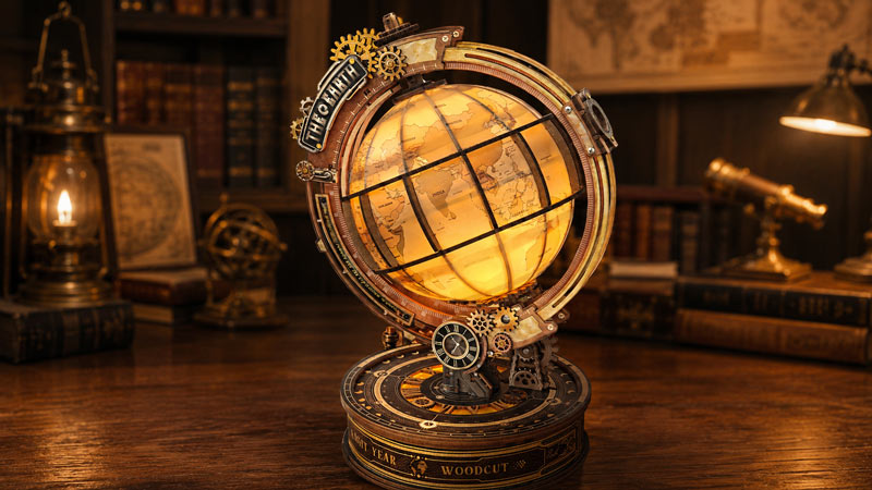 Star Trail Globe 3D Wooden Puzzle_Description_1