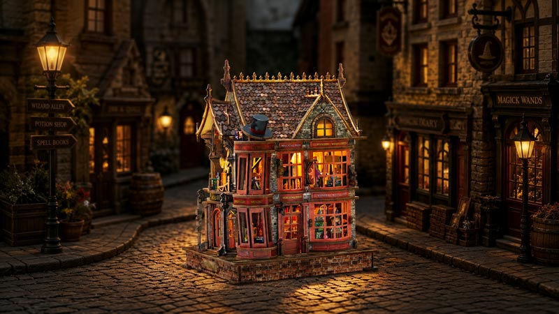 Magic Wonder House DIY Miniature Dollhouse_Description_1