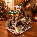 Snowy Christmas Lodge DIY Miniature Dollhouse_5