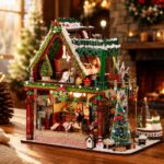 Snowy Christmas Lodge DIY Miniature Dollhouse_6