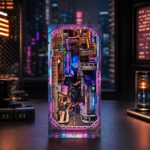 Cyber City Book Nook Miniature Dollhouse_4