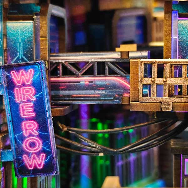 Cyber City Book Nook Miniature Dollhouse_Description_4