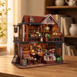 Norren Book Café DIY Miniature Dollhouse_2