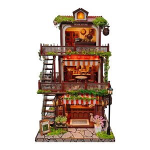 Time Layered Book Café DIY Miniature Dollhouse_1