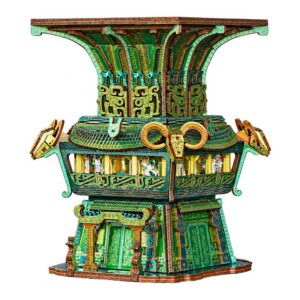 Four Ram Square Zun 3D Wooden Puzzle_1