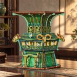 Four Ram Square Zun 3D Wooden Puzzle_2