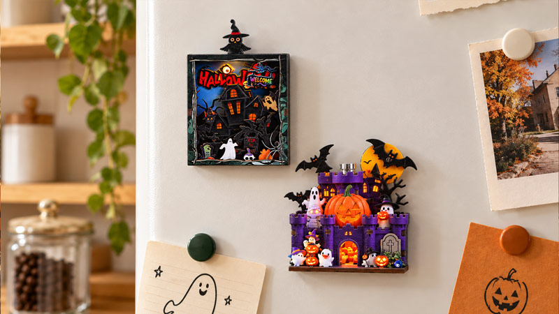 Halloween Fridge Magnet DIY Miniature Dollhouse_Description_2