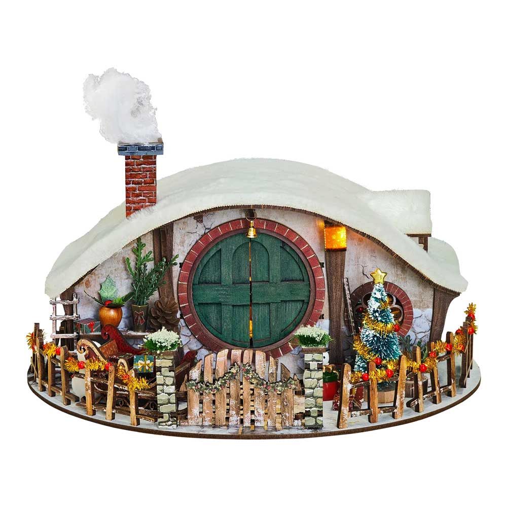 Magic Ring Snow House DIY Miniature Dollhouse_1