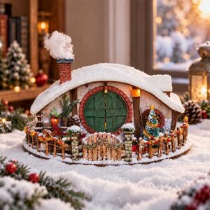 Magic Ring Snow House DIY Miniature Dollhouse_2