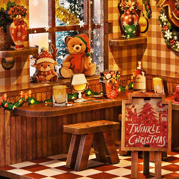 Warm Winter Hut DIY Miniature Dollhouse_Description_3