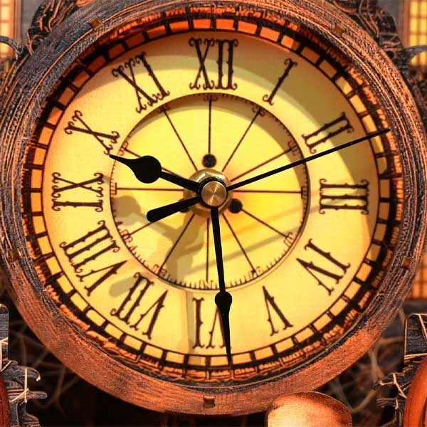 Halloween Castle Clock 3D Wooden Puzzle_Description_2