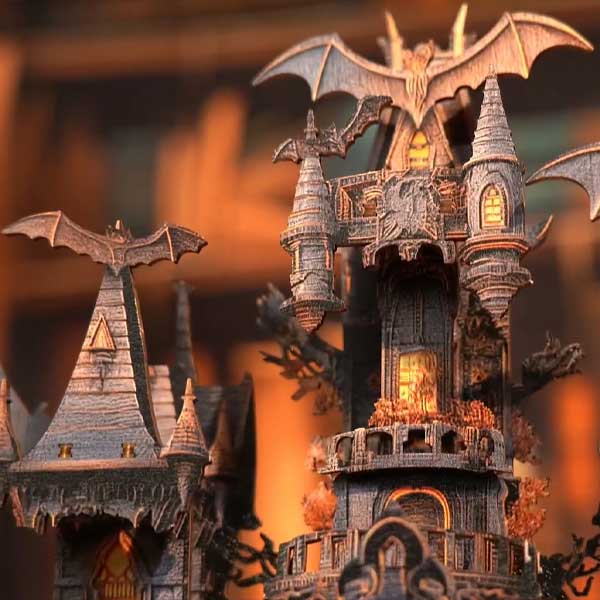 Halloween Castle Clock 3D Wooden Puzzle_Description_6