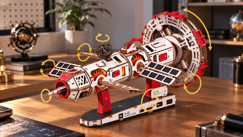 Space Station 3D Wooden Puzzle_Description_1
