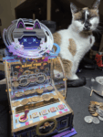 Coin Pusher Machine  3D Wooden Puzzle With Lights