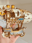 Fantasy Steampunk Airship 3D Wooden Puzzle With Lights
