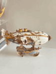 Fantasy Steampunk Airship 3D Wooden Puzzle With Lights