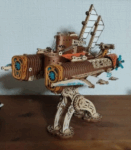 Fantasy Steampunk Submarine 3D Wooden Puzzle