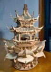 Lotus Pavilion Music Box 3D Wooden Puzzle